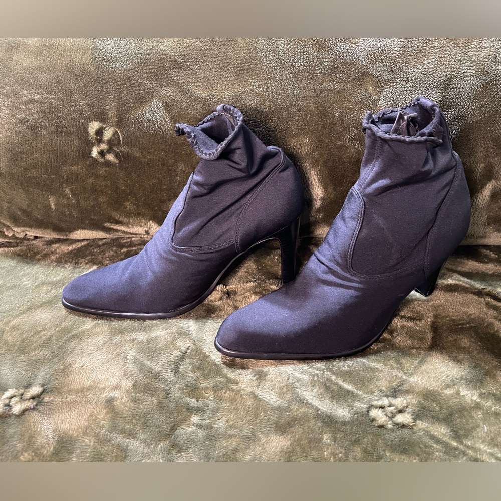 Isadore Satin Booties - Picture 2 of 6
